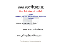 Wachtberger.at